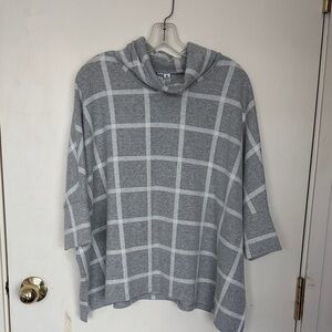 Ever New Windowpane Sweater in Gray